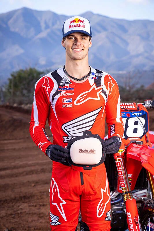 Jett Lawrence Team Honda HRC with Twin Air filter