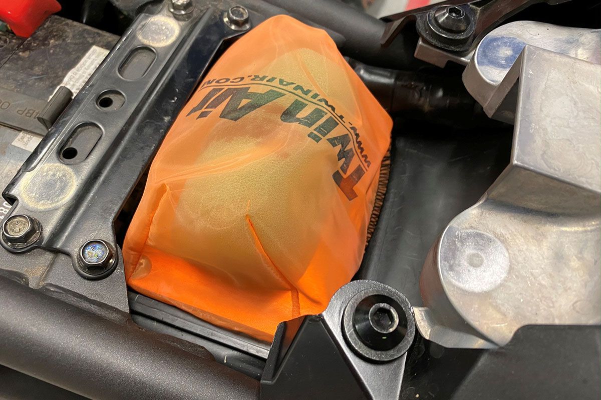 Twin Air GP Cover for Intake Yamaha Ténéré Installed (160000YTN1)